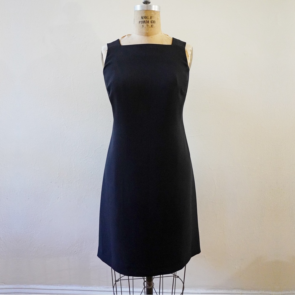 Vintage 90s Liz Claiborne Black Dress